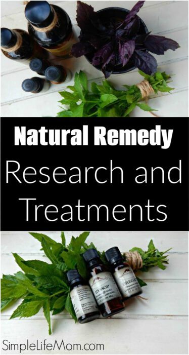 Natural Remedy research and treatments by Simple Life Mom