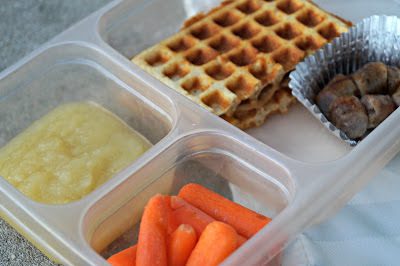 17 Natural Back to School DIYs - peanut-butter-waffle-lunch