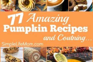 77 Amazing Pumpkin Recipes and Counting - join the linkup through November on SimpleLifeMom.com