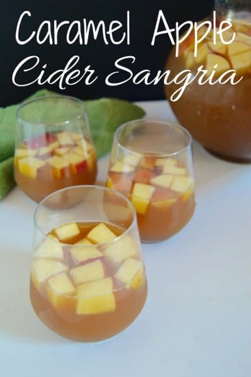 Featured on the Homestead Blog Hop - Carmel Apple Cider Sangria