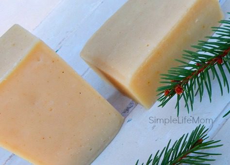 Golden Frankincense and Myrrh Soap Recipe - Handmade cold processed soap recipe great for Christmas gifts