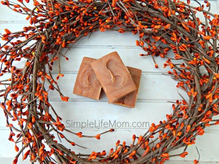 5 Great Fall Soap Recipes - cold process soap, natural ingredients, colors and essential oils for scents.