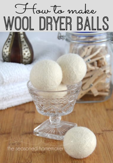 33 Natural Gift Ideas with Essential Oils: Wool Dryer Balls