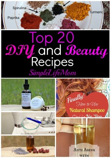 Top 20 DIY and Beauty Recipes of 2015 from Simple Life Mom
