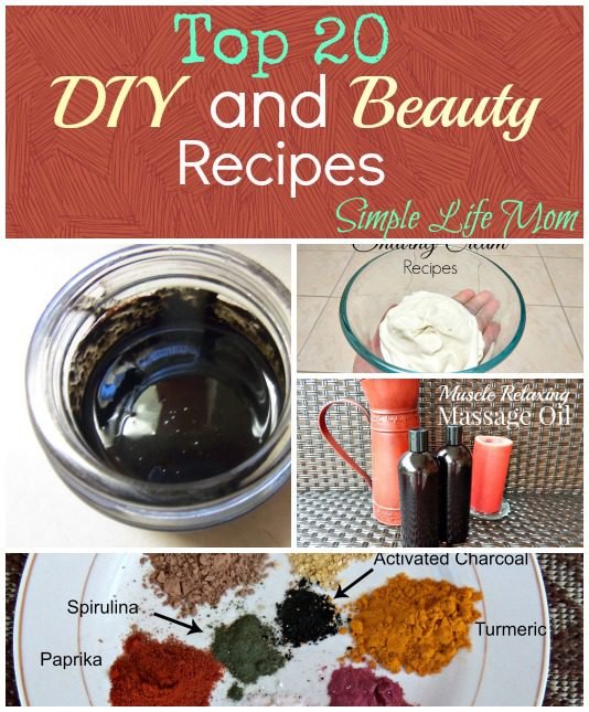 Top 20 DIY and Beauty Recipes of 2015 from Simple Life Mom