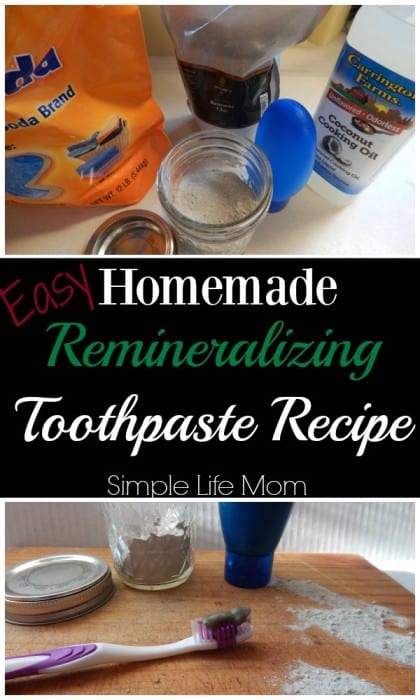 Easy Homemade Remineralizing Toothpaste Recipe by Simple Life Mom