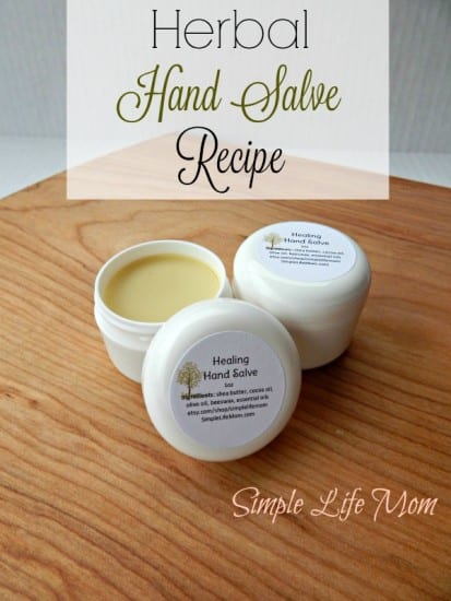 Healing Hand Salve Recipe with calendula oil from Simple Life Mom
