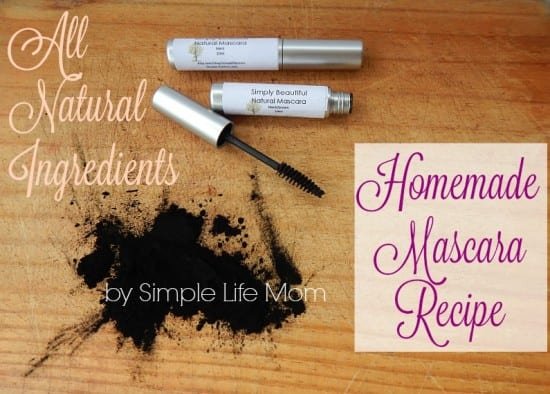 Homemade Mascara Recipe from Simple Life Mom with All Natural Ingredients