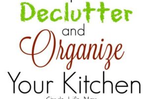 12 Tips to Declutter and Orgaze Your Kitchen from Simple Life Mom and the Simplify Your Life Series