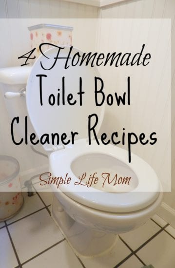 4 Homemade Toilet Cleaner Recipes from Simple Life Mom