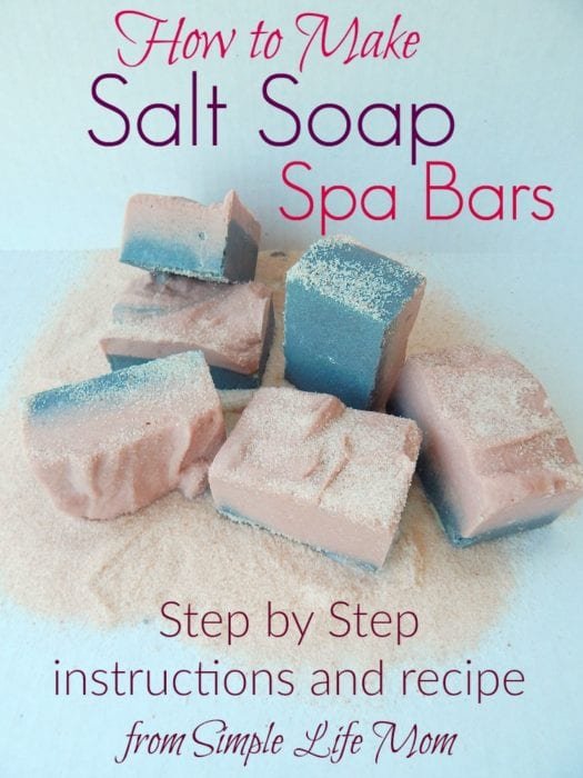 How to Make Natural Salt Soap Bars from @simplelifemom #naturalskincare #giftidea