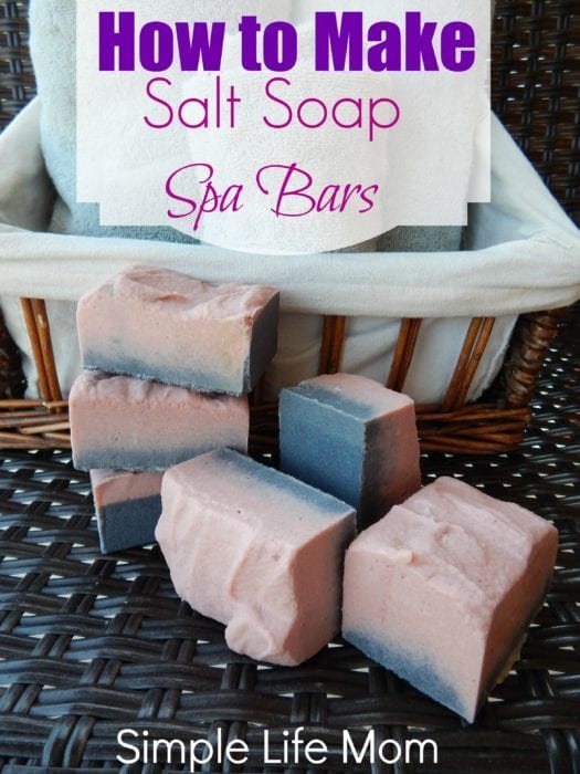 How to Make Natural Salt Soap Bars from @simplelifemom #naturalskincare #giftidea