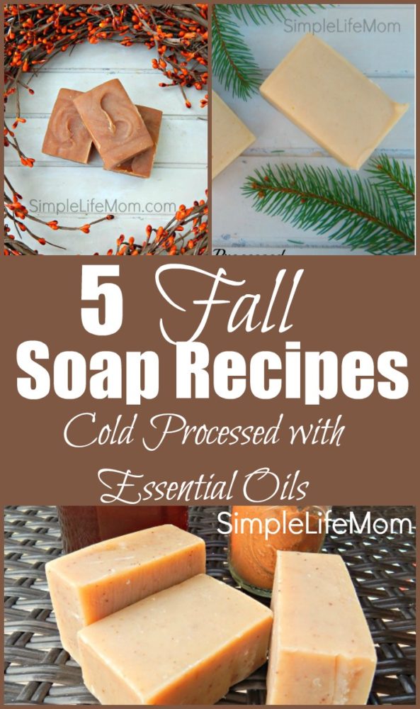 5 Fall Soap Recipes from Simple Life Mom with essential oil blends