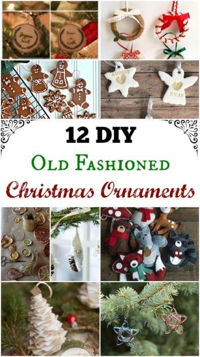 12 DIY Old Fashioned Christmas Ornaments from Simple Life Mom