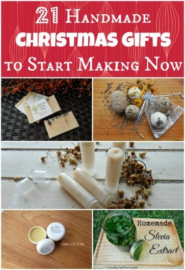 21 Handmade Christmas Gifts to Start Making Now by Simple Life Mom