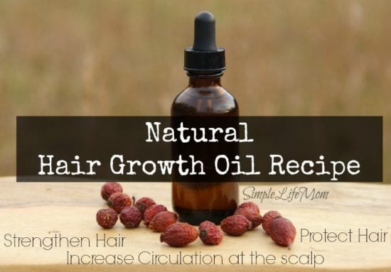 Natural Beauty Product Recipes - Hair Growth Oil Recipe from Simple Life Mom