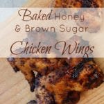 Baked Honey and Brown Sugar BBQ Chicken Wings from Simple Life Mom