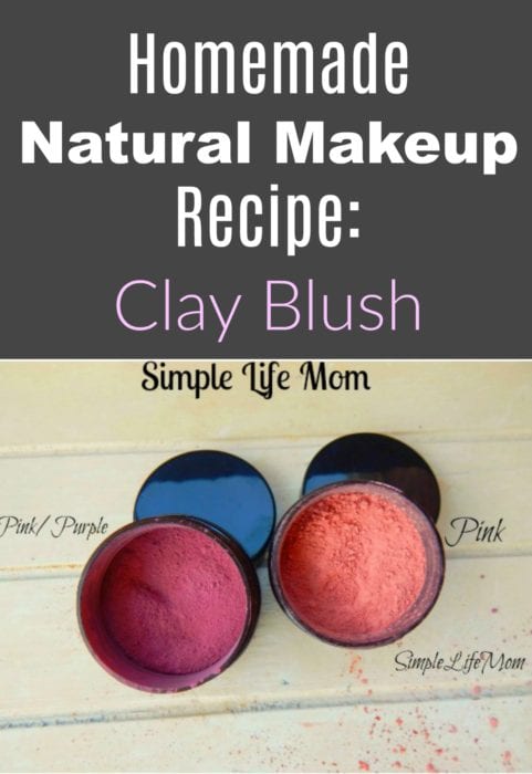 Homemade Natural Makeup Recipe Clay Blush from Simple Life Mom