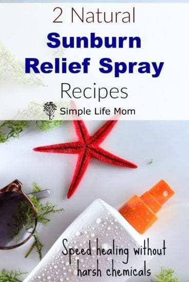 2 Natural Sunburn Relief Spray Recipes Organic from Simple Life Mom
