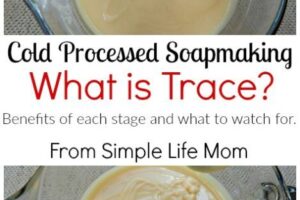What is Cold Processed Soap Trace from Simple Life Mom