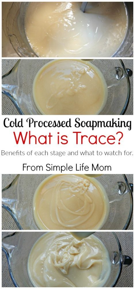 Cold Processed Soap Trace with pictures from Simple Life Mom