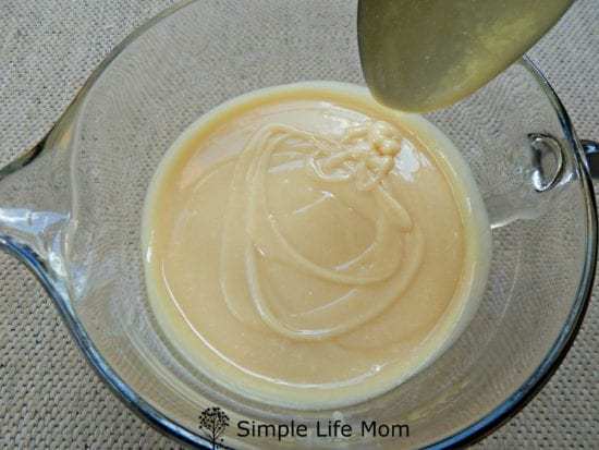 How to Make Soap - What is Trace in Soapmaking - medium trace photo from Simple Life Mom