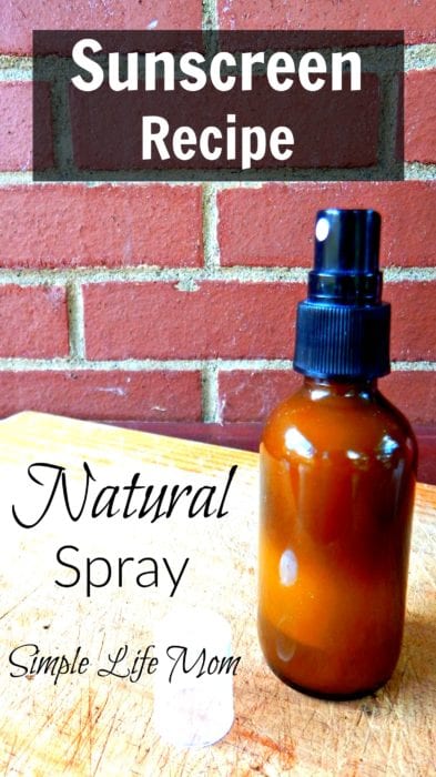 Natural Spray Sunscreen Recipe from Simple Life Mom