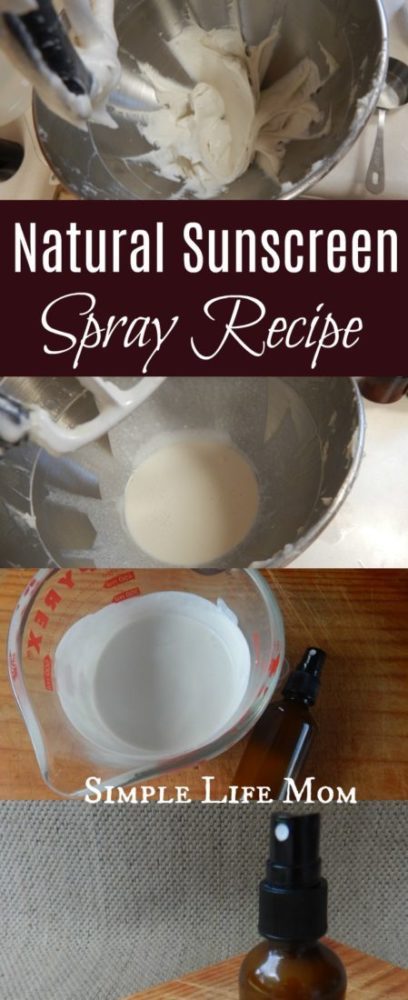Natural Spray Sunscreen Recipe by Simple Life Mom