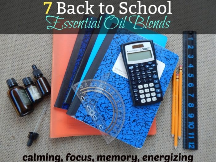 7 Back to School Essential Oil Blends to calm, focus, enhance memory and energize from Simple Life Mom