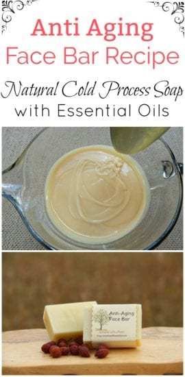 Anti Aging Face Bar Recipe with essential oils by Simple Life Mom