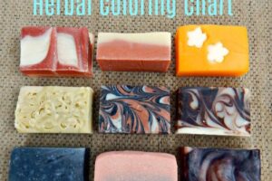 Color Soap Naturally - with an herbal coloring chart from Simple Life Mom