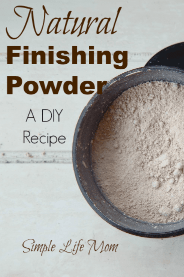 Natural Finishing Powder Recipe from Simple Life Mom