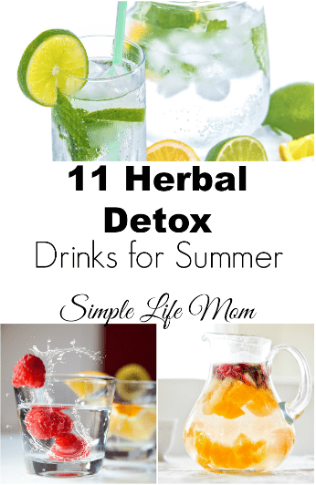 11 herbal detox drinks for summer by Simple Life Mom