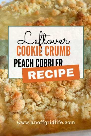 Homestead Blog Hop Feature - Cookie Crumb Peach Cobbler