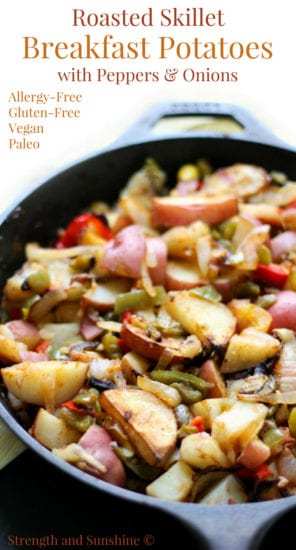 Homestead Blog Hop Feature - Roasted-Skillet-Breakfast-Potatoes-with-Peppers-Onions