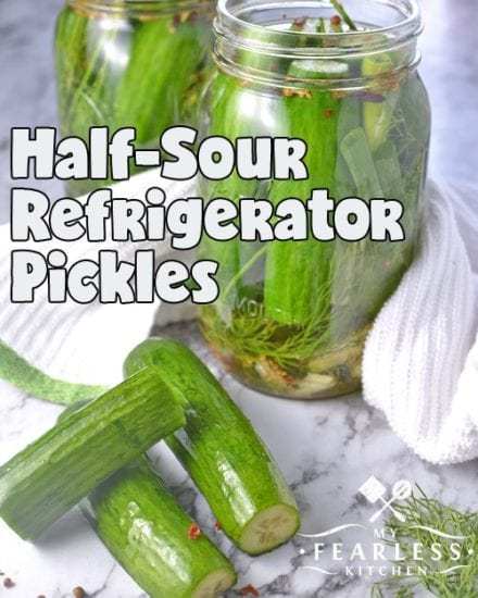 Homestead Blog Hop Feature - half-sour-pickles-with-dill