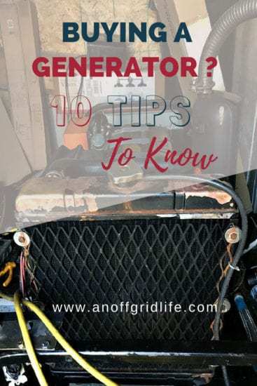 Homestead Blog Hop Feature - Buying a Generator - 10 Tips to Know
