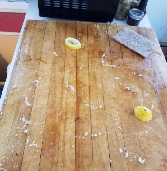 Homestead Blog Hop Feature - Refurbishing a wooden cutting board