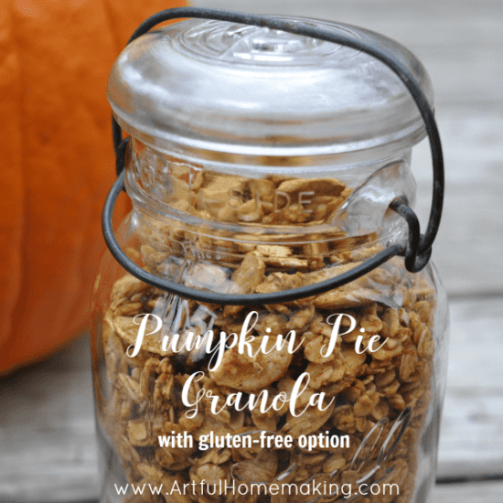 Homestead Blog Hop Feature - pumpkin-pie-granola recipe
