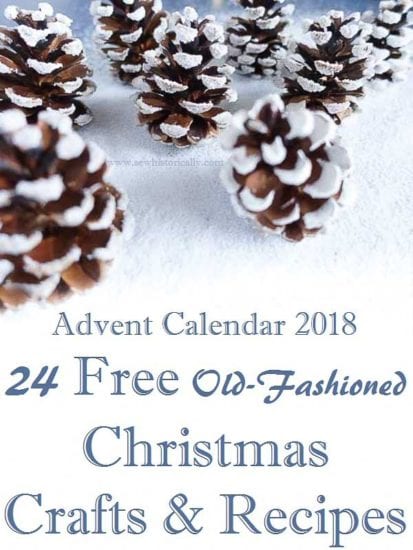 Homestead Blog Hop Feature - 24-Free-Old-Fashioned-Christmas-Crafts-Recipes-Advent-Calendar-2018