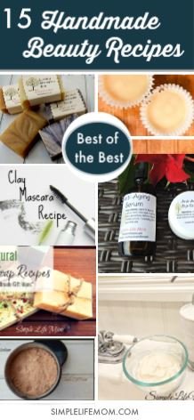 15 Best Handmade Beauty Products from Simple Life Mom