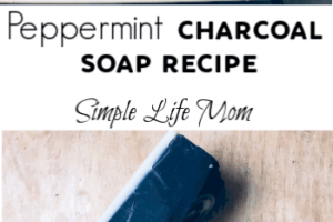 Peppermint Charcoal Soap Recipe by Simple Life Mom