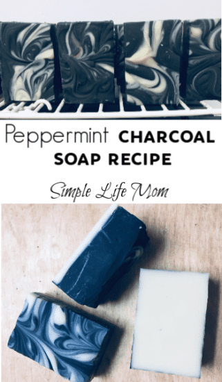 Peppermint Charcoal Soap Recipe by Simple Life Mom