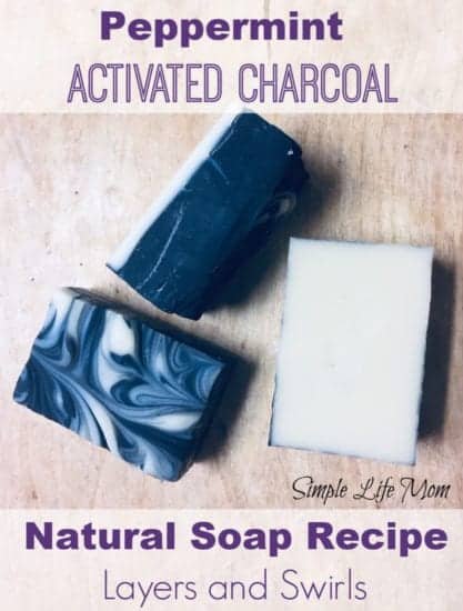 Peppermint Charcoal Soap Recipe by Simple Life Mom