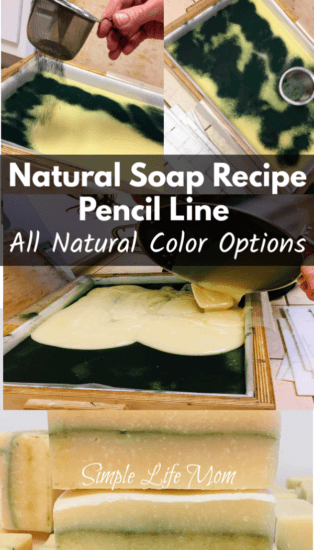 Pencil Line Soap Recipe from Simple Life Mom