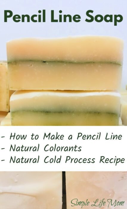 Pencil Line Soap Recipe from Simple Life Mom