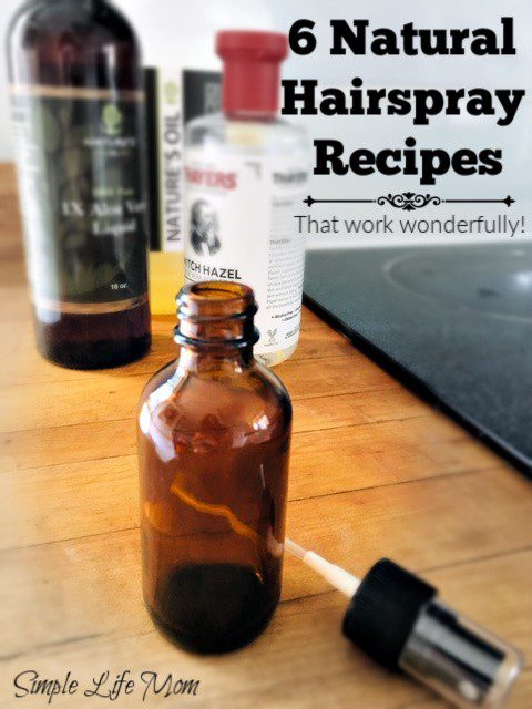 6 Natural Hair Spray Recipes by Simple Life Mom