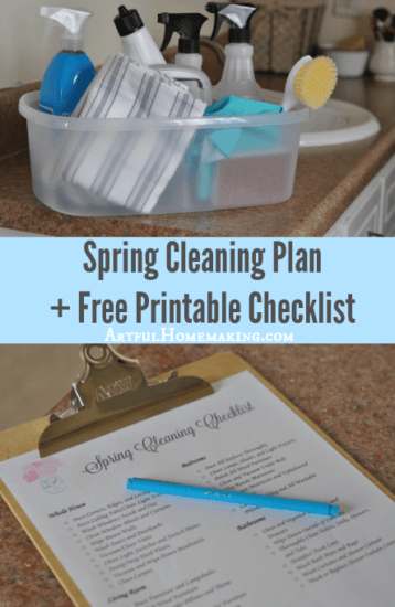 Homestead Blog Hop Feature - A Spring Cleaning Plan plus printable checklist