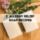 2 Allergy Relief Soap Recipes – Vegan Option