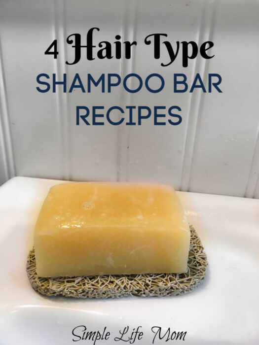 4 Hair Type Shampoo Bar Recipes by Simple Life Mom
